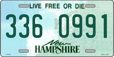NH license plate 3360991