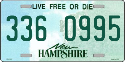 NH license plate 3360995