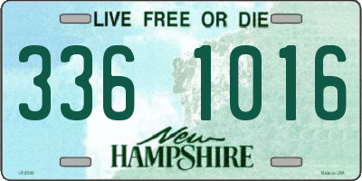 NH license plate 3361016