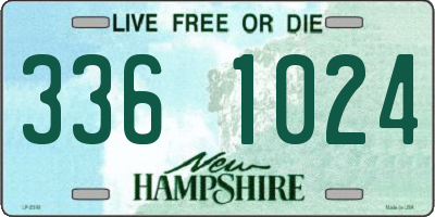 NH license plate 3361024