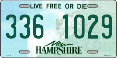 NH license plate 3361029