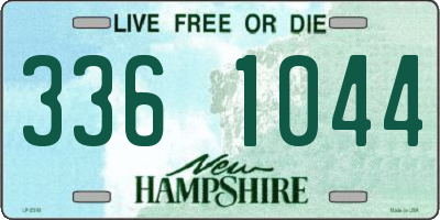 NH license plate 3361044