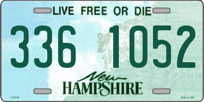 NH license plate 3361052