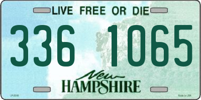 NH license plate 3361065