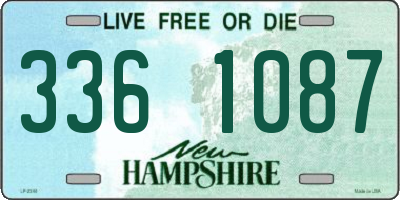 NH license plate 3361087
