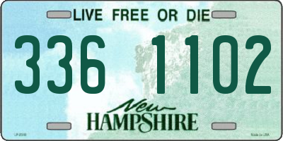 NH license plate 3361102