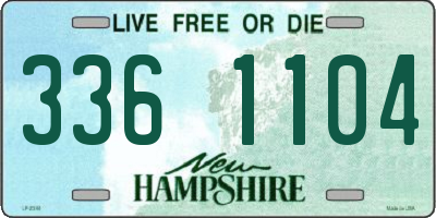 NH license plate 3361104