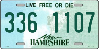 NH license plate 3361107