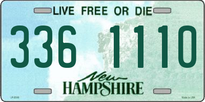 NH license plate 3361110