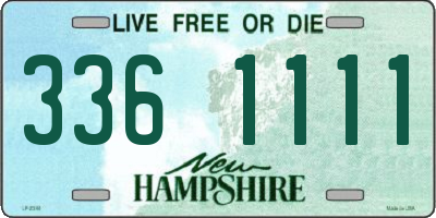NH license plate 3361111