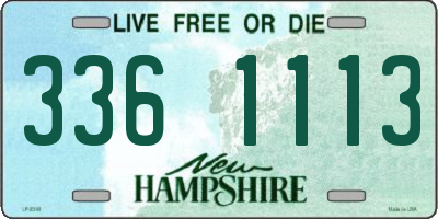 NH license plate 3361113