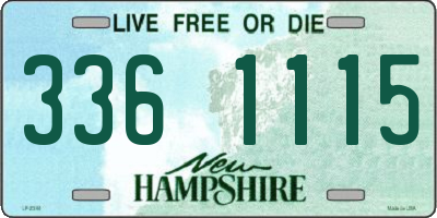 NH license plate 3361115