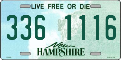 NH license plate 3361116
