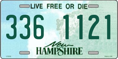 NH license plate 3361121