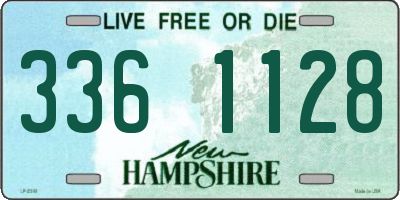 NH license plate 3361128