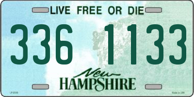 NH license plate 3361133