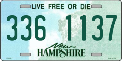 NH license plate 3361137