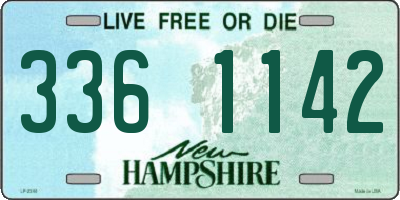 NH license plate 3361142