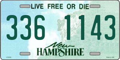 NH license plate 3361143