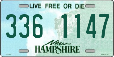 NH license plate 3361147