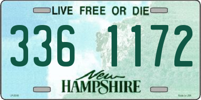 NH license plate 3361172