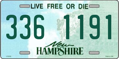 NH license plate 3361191