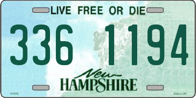 NH license plate 3361194