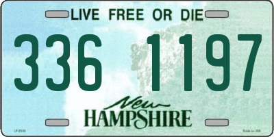 NH license plate 3361197