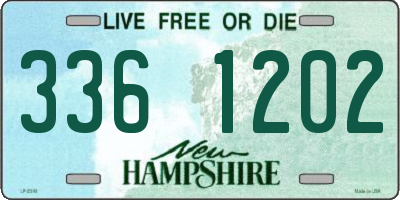 NH license plate 3361202