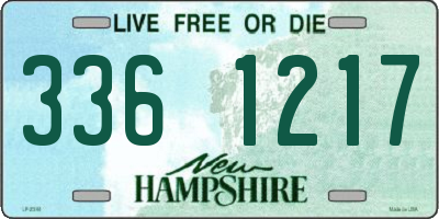 NH license plate 3361217