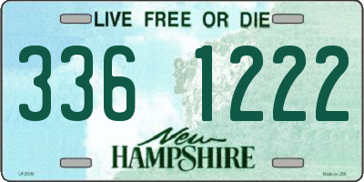 NH license plate 3361222