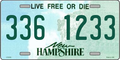 NH license plate 3361233