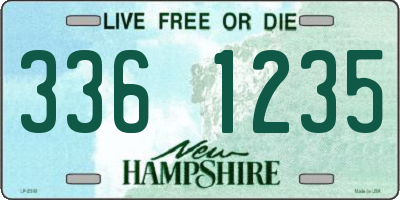 NH license plate 3361235