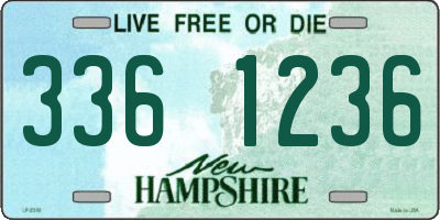 NH license plate 3361236