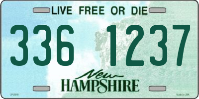NH license plate 3361237