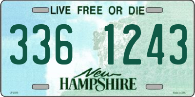 NH license plate 3361243