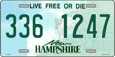 NH license plate 3361247