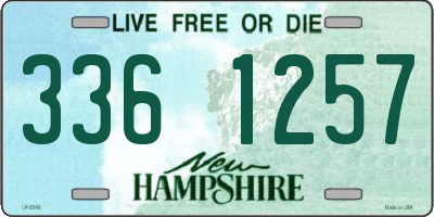 NH license plate 3361257