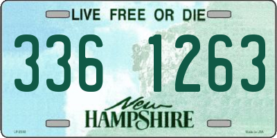 NH license plate 3361263