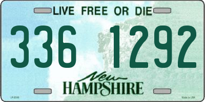 NH license plate 3361292