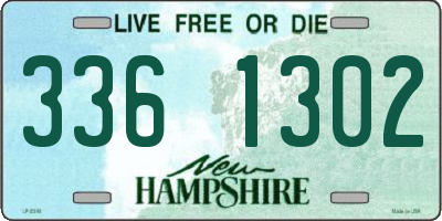 NH license plate 3361302