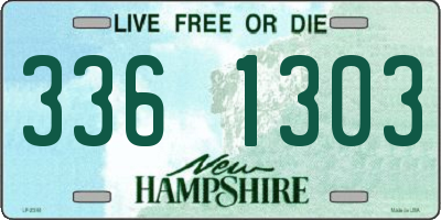 NH license plate 3361303