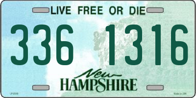 NH license plate 3361316