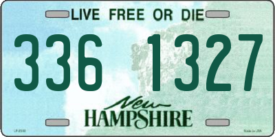 NH license plate 3361327