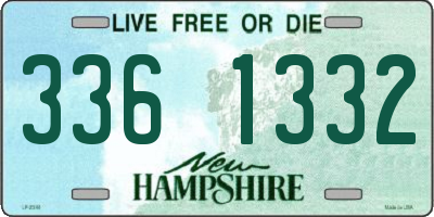 NH license plate 3361332