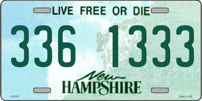 NH license plate 3361333
