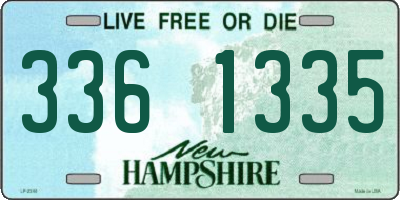 NH license plate 3361335