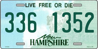 NH license plate 3361352