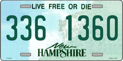 NH license plate 3361360