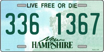 NH license plate 3361367